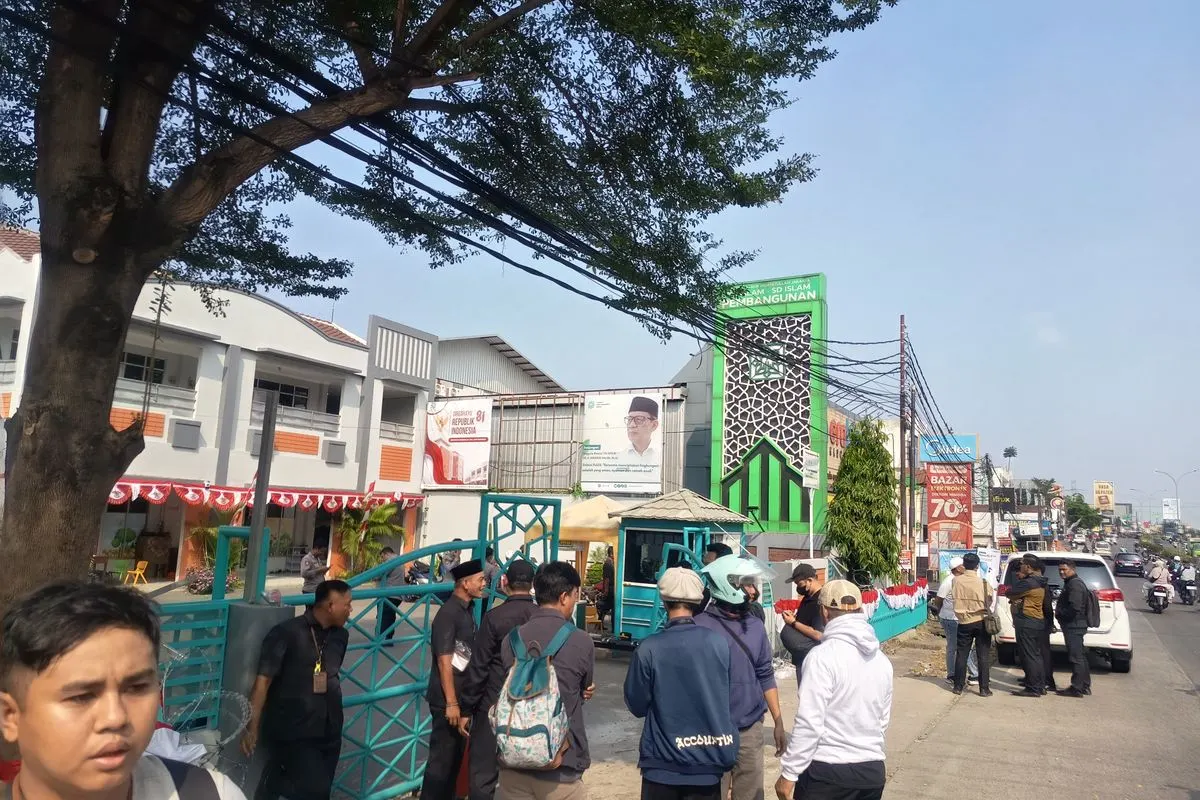 Situasi di Sekolah Islam Pembangunan (SIP) Pamulang, Tangerang Selatan, (24/8/2026) Pagi