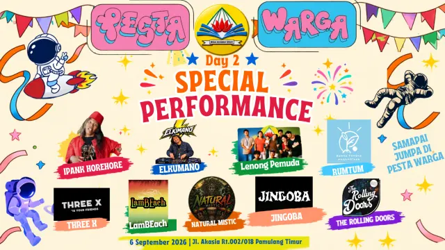 Pesta Warga Day 2, Dimeriahkan Elkumano hingga Ipank Horehore